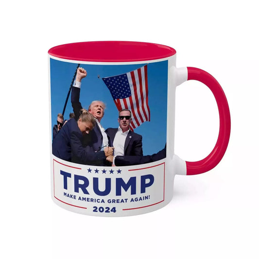 Donald Trump 2024 Rally Ceramic Coffee Mug, 11 Oz. Cup Mug Trump Mug, Trump Gift